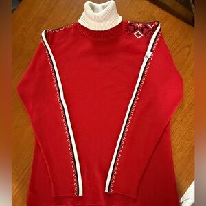 Dale of Norway Red Wool Turtleneck Sweater - XL